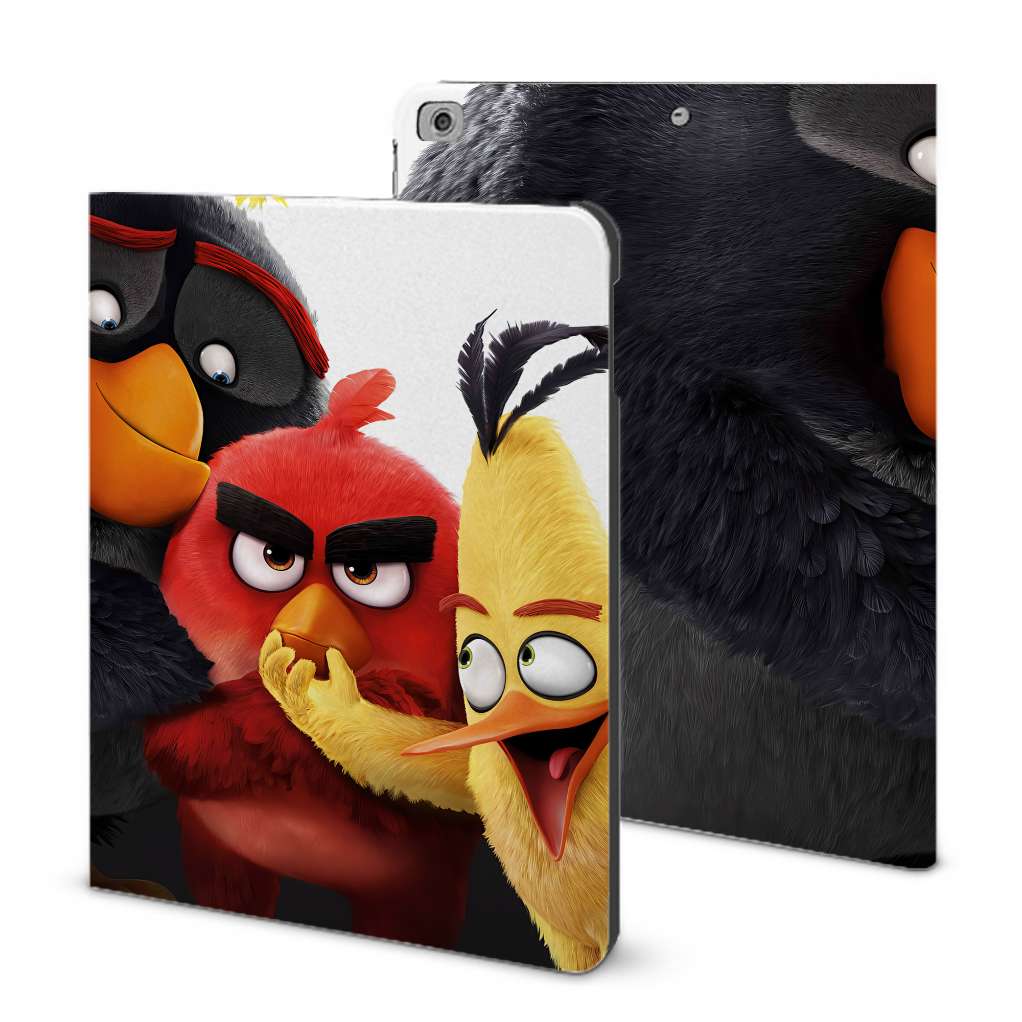 （画像用） Angry Birds アングリーバード IPad ケース ブック型 PUレザー TPU 耐衝撃 軽量 薄型 ペン収納なし 全面保護 IPad 各モデル対応
